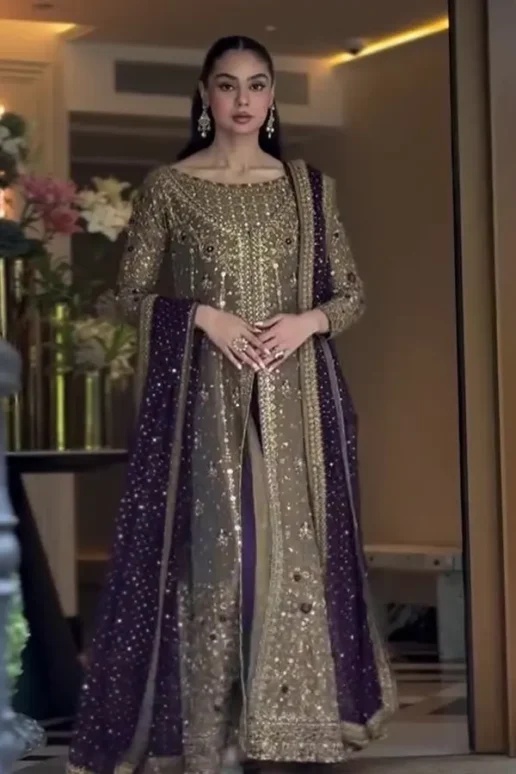 Zari Mesuri - Haris Shakeel pakistani fashion outfit with coordinated…
